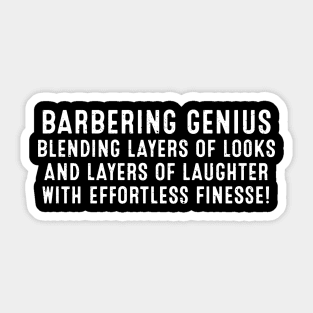 Barbering Genius Blending Layers of Looks Sticker